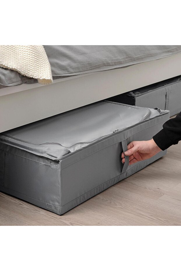 Katlanabilir Saklama Kutusu Hurç Ölçü 69x55x19 Cm MeridyenDukkan Gri-Düzenleme Kutusu - 6