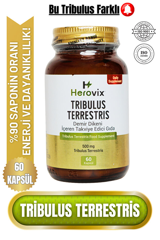 Tribulus Terrestis 500 Mg 60 Kapsül