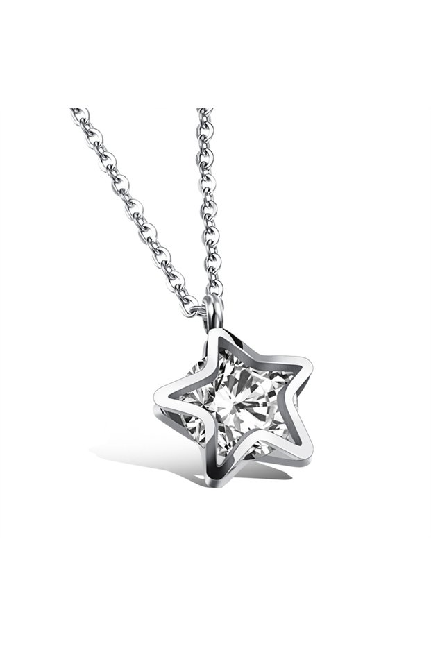 Lc.N.01222.330 Metallic Women's Necklace with Star Detail
