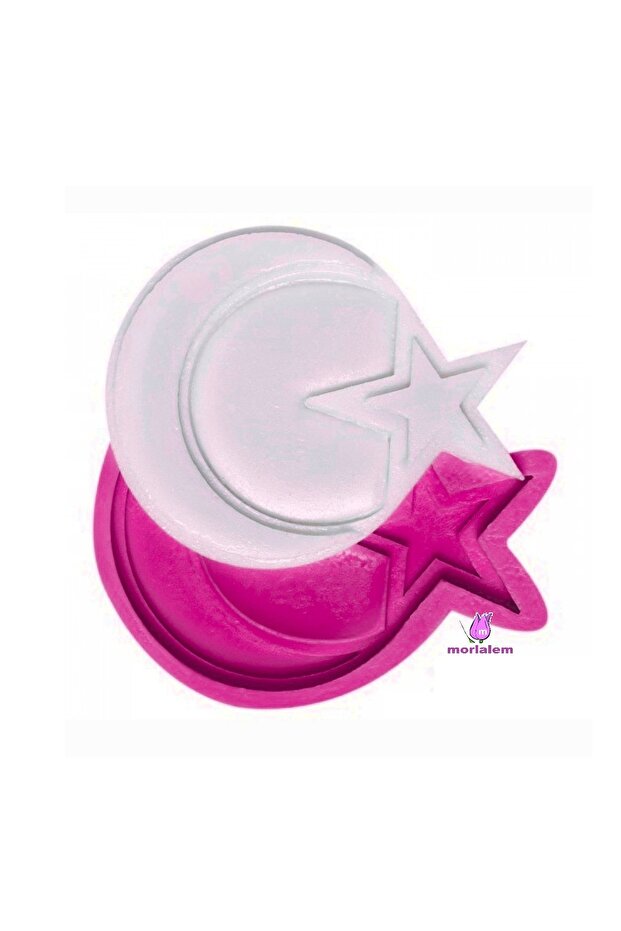 7.5cm Turkish Flag, Moon Star Flag, Board Decoration Object Decoration Magnet Silicone Mold K-1041