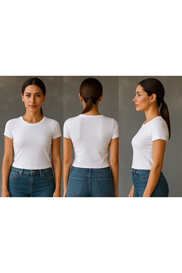 Lıcralı Soft Tach Tshirt - 5