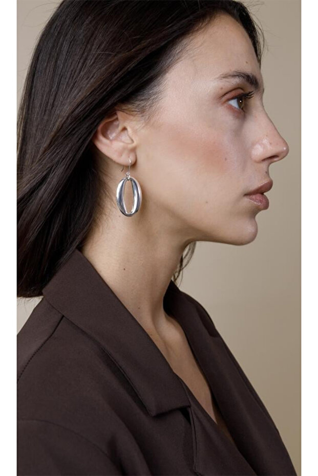 خطاف بيضاوي 45 ملم فضي - 2