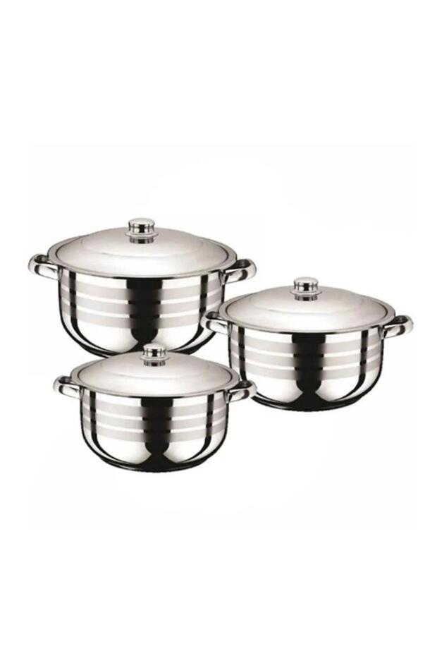 Steel Cookware Set 20-22-24 cm