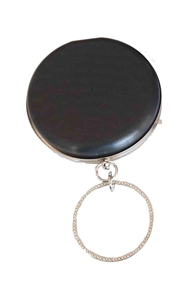 Angel Bag Accessory Evening Dress Bag Mold Round Silver Metal (Note: Not a Bag)