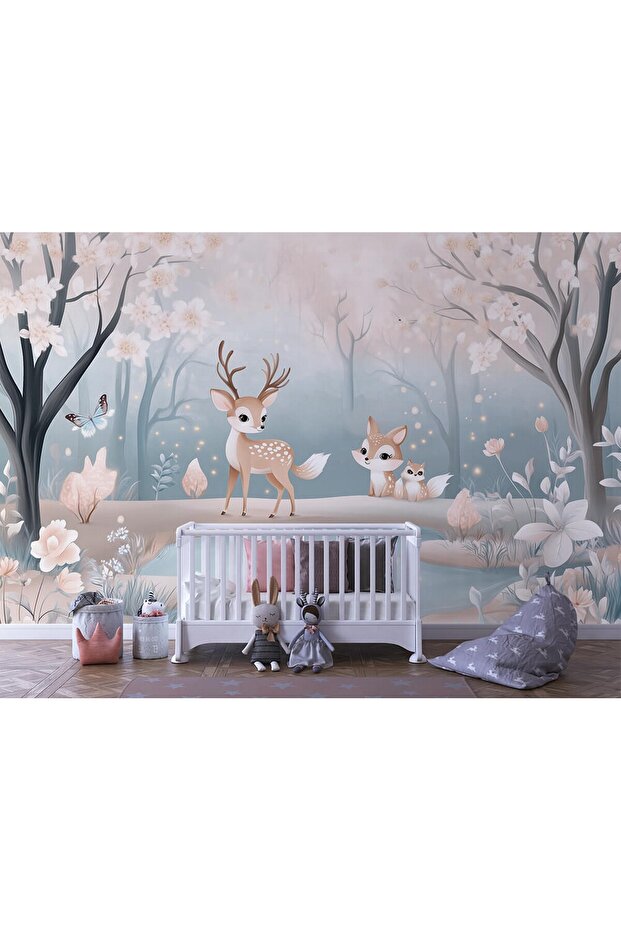 kids018 Yeni Nesil Kendinden Yapışkanlı Çocuk Odası Duvar Kağıdı Duvar Posteri Yapışkanlı - 3