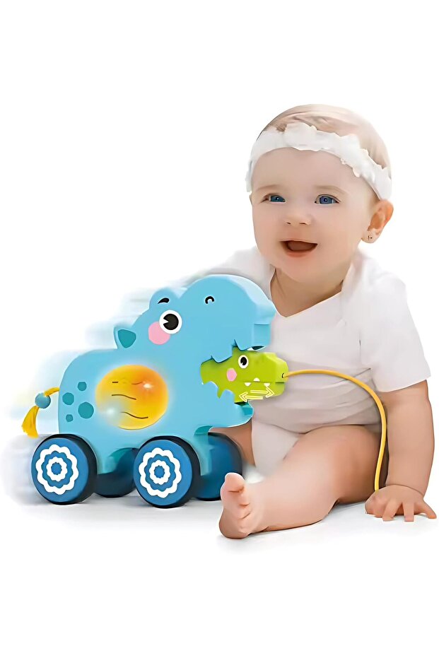 لعبة سيارة حيوانية تعمل بسحب الخيط - 1