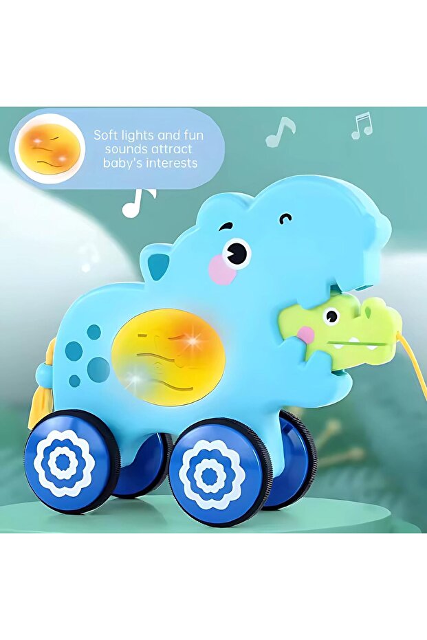 لعبة سيارة حيوانية تعمل بسحب الخيط - 3