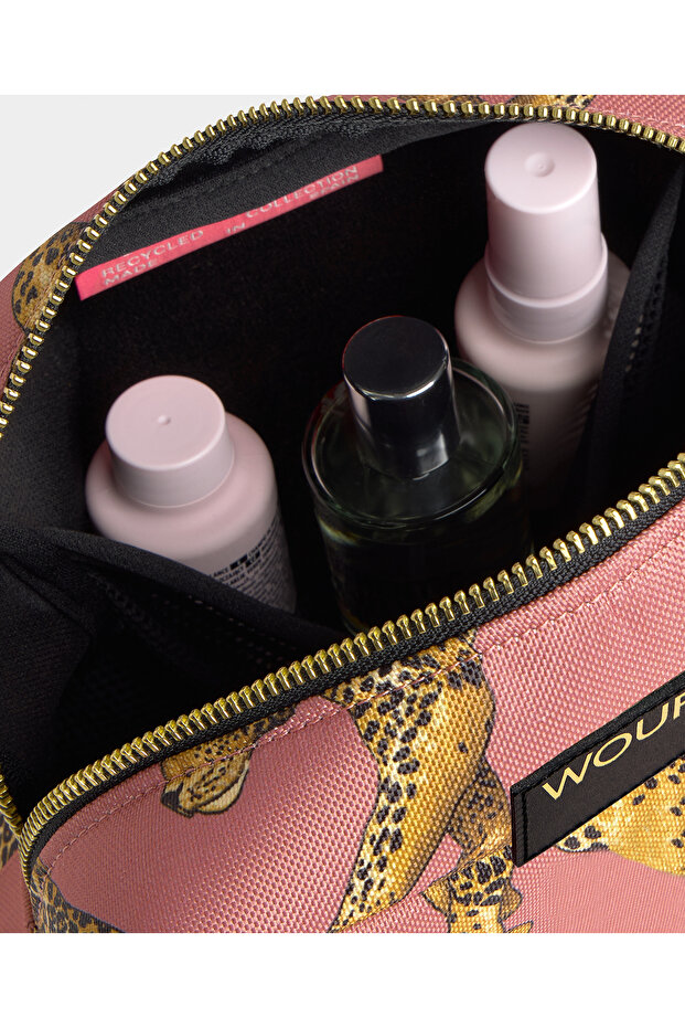 Blush Leopard - Makyaj Çantası - 4