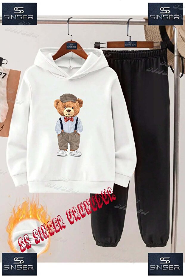 Children's Unisex "Ayick Dressed" Special Printed Hooded Tracksuit Set