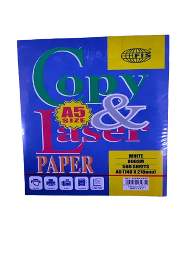 Premium A5 Size High-Speed Laser Copying & Printing Paper (500s)