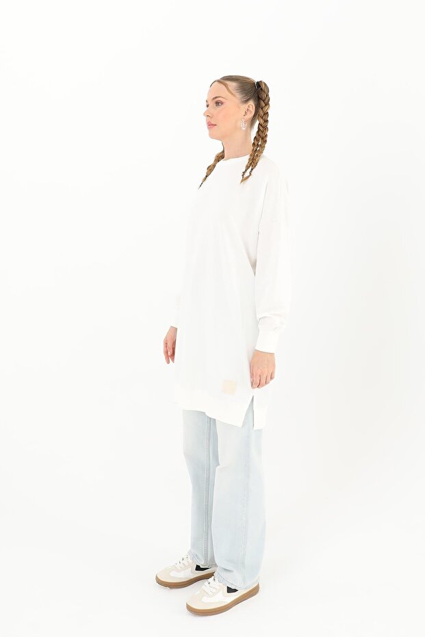 Crew Neck Basic Araboy Tunic 30644 - 3