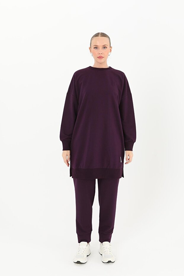 Bisiklet Yaka Basic Araboy Tunik 30644 - 1