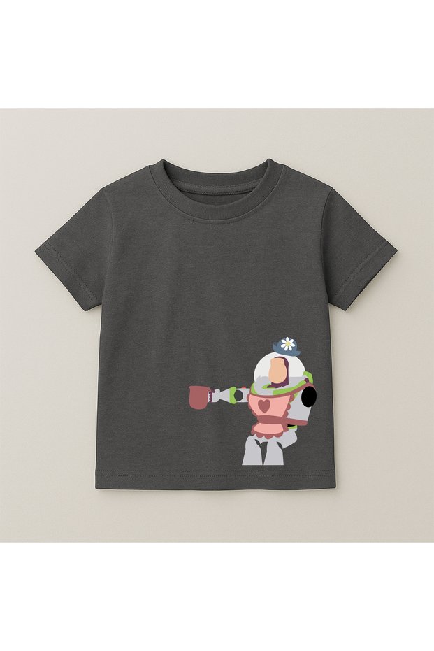 Buzz Nesbitt Crew Neck 100% Cotton Printed Short Sleeve Children's and Teenage T-Shirt