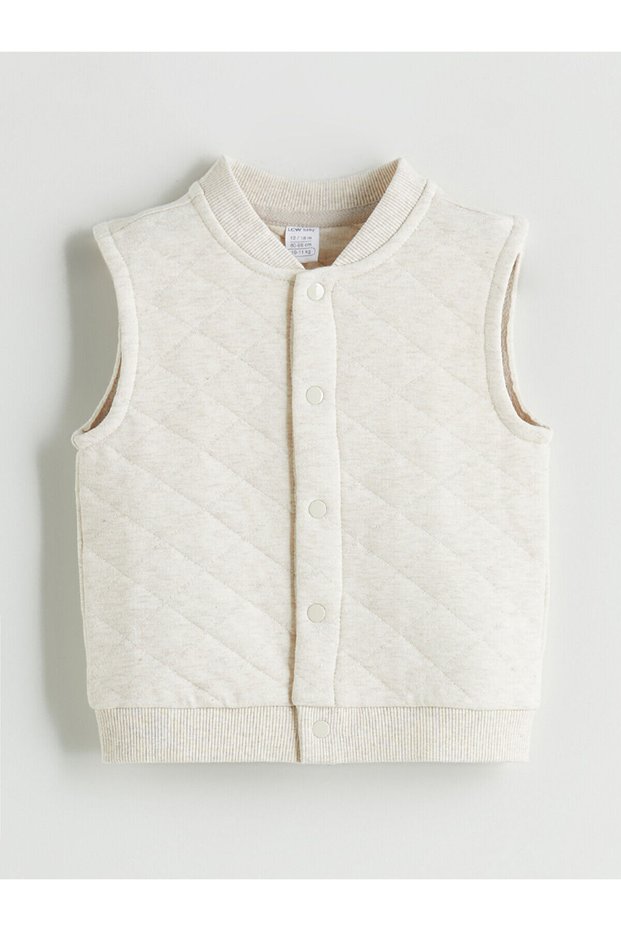 New Season College Collar Quilted Baby Boy Vest