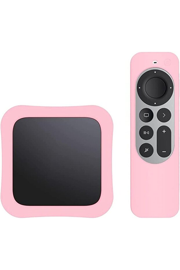 Apple TV 2021 Silicone Remote Sleeves 2nd Generation + TV Box Case Skin | Light Pink