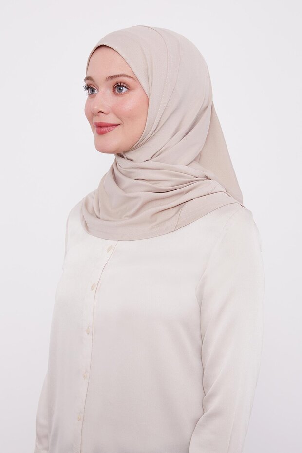 Ready-To-Wear Practical Instant Hijab Bonnet with Shawl Look