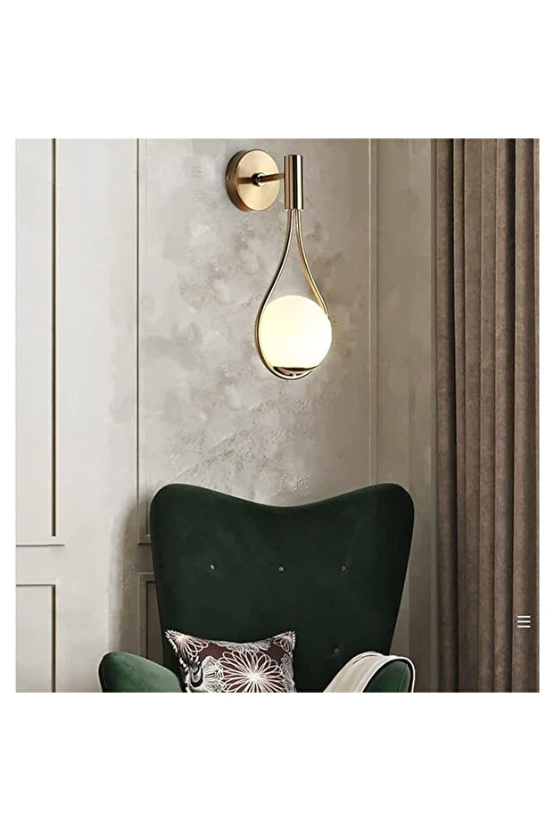 Gold Drop Wall Lamp E27 - 3