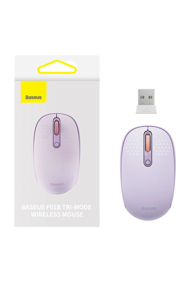 Mouse fără fir Bluetooth F01B, 1600 DPI - 1