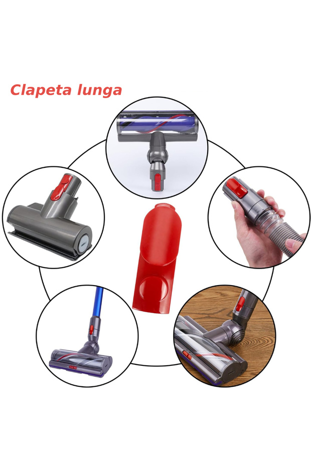 Set of 2 quick release flaps/buttons compatible with Dyson V7 V8 V10 V11 V12 V15 - 5