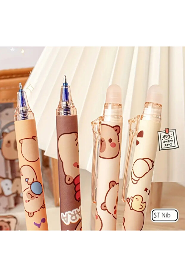 قلم جل قابل للمسح بطابع كابيبارا - 1