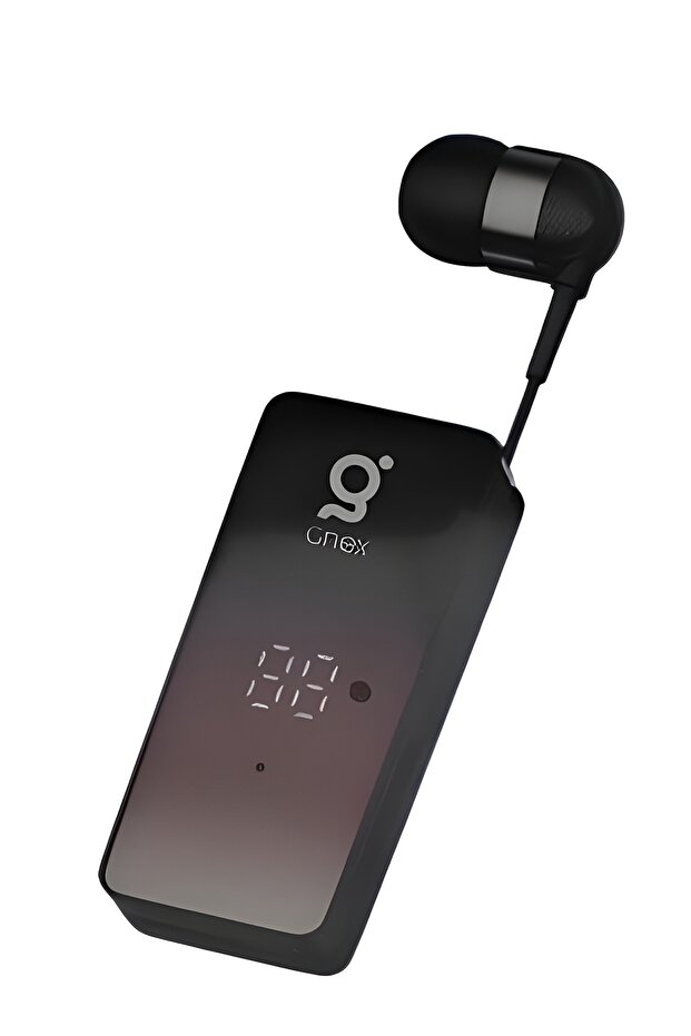 سماعات رأس بلوتوث قابلة للسحب مع مشبك أحادي وشاشة LED وبلوتوث 5.3 - 1