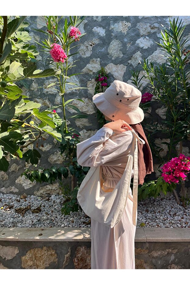 Ham bez kurdaleli çanta - 5