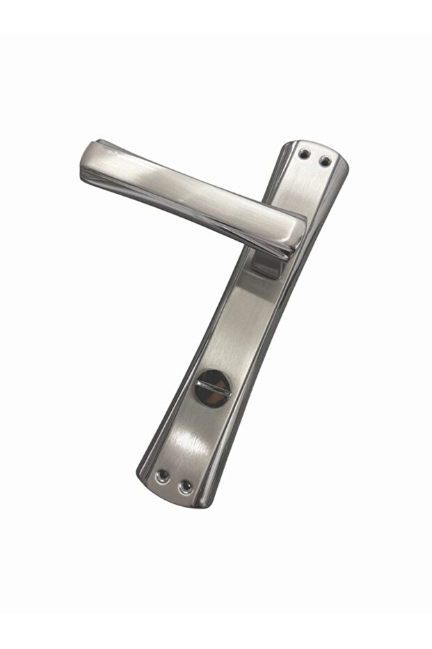 Venedik Açmalı Füme Saten Oda Kapı Kolu-Kolay Montaj, Iç Kapı Kolu, Modern Kapı Kolu (1 Takım)-SOL - 4