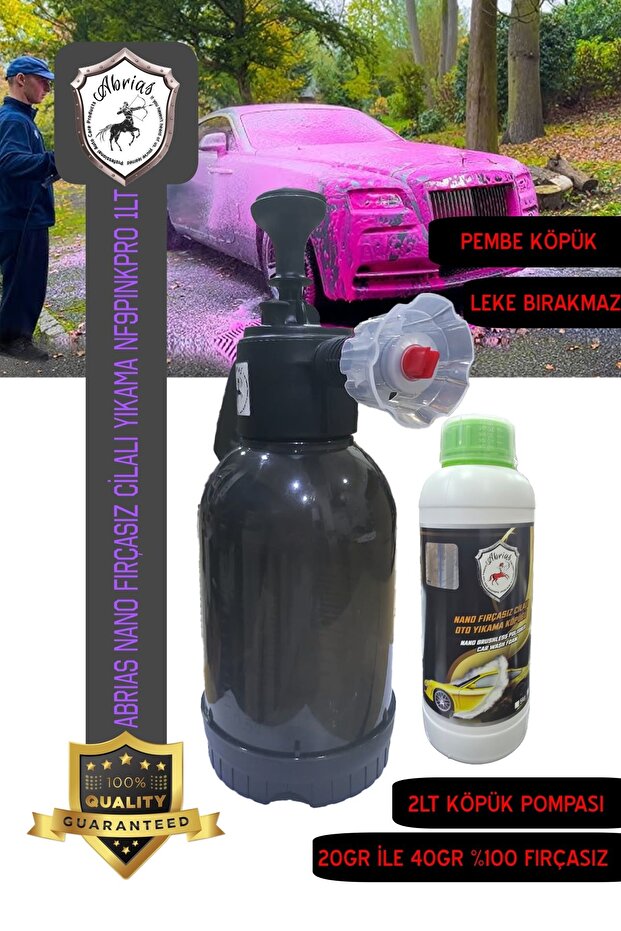 Pembe Köpük Fırçasız Cilalı Yıkama 1lt Ve Köpük Pompası 2lt - 5