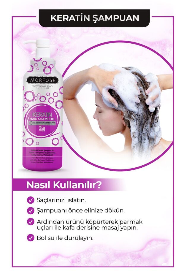 ŞAMPUAN 1000ML KERATİN MOR - 3