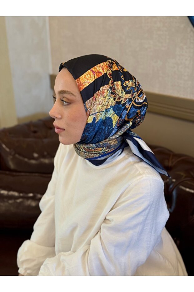 Fioren Pattern Twill Scarf - 1