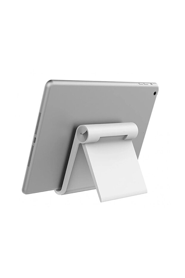حامل تابلت قابل للطي - حامل تابلت عالمي قابل للتعديل، أبيض - 6