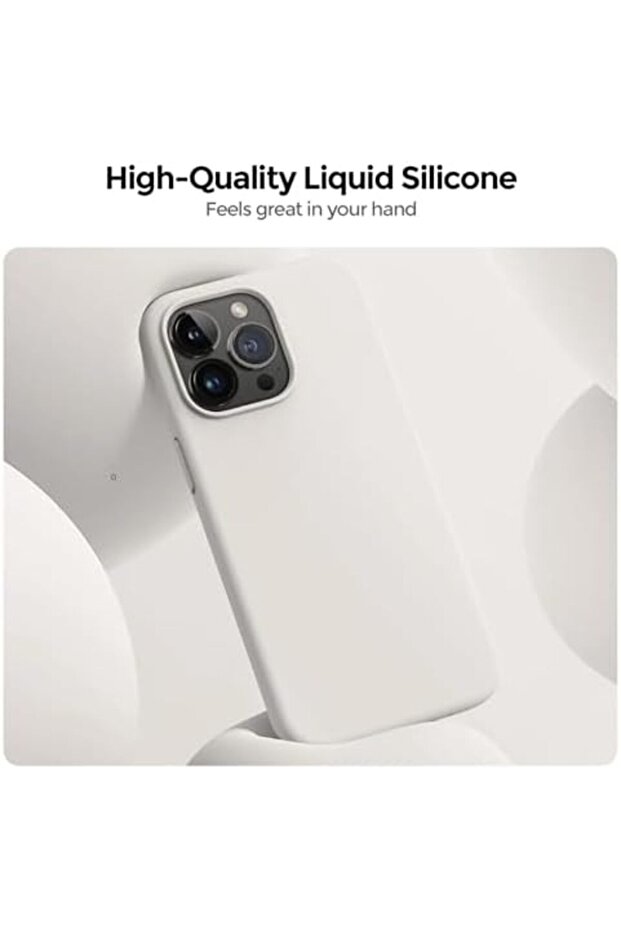 غطاء حماية لجهاز iPhone 15 Pro | سلسلة السيليكون السائل | بيج/ليموني فاتح - 6