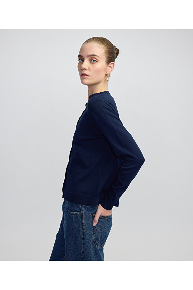 Basic triko hırka - 5