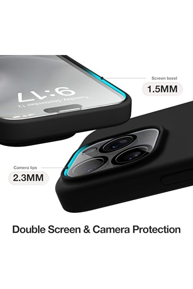 غطاء حماية لجهاز iPhone 15 Pro | سلسلة السيليكون السائل | بيج/ليموني فاتح - 4