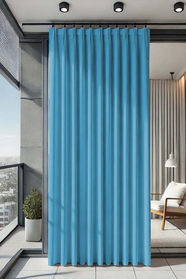 Waterproof Oxford Balcony Curtain Sunshade and Raincoat with Color and 200 cm Length Size Options