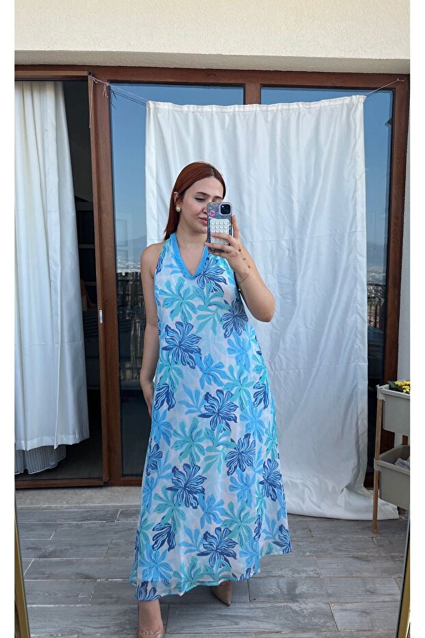 فستان منقوش - 4