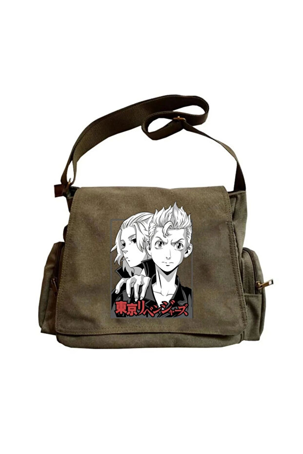 Tokyo Revengers Unisex Green Messenger Bag