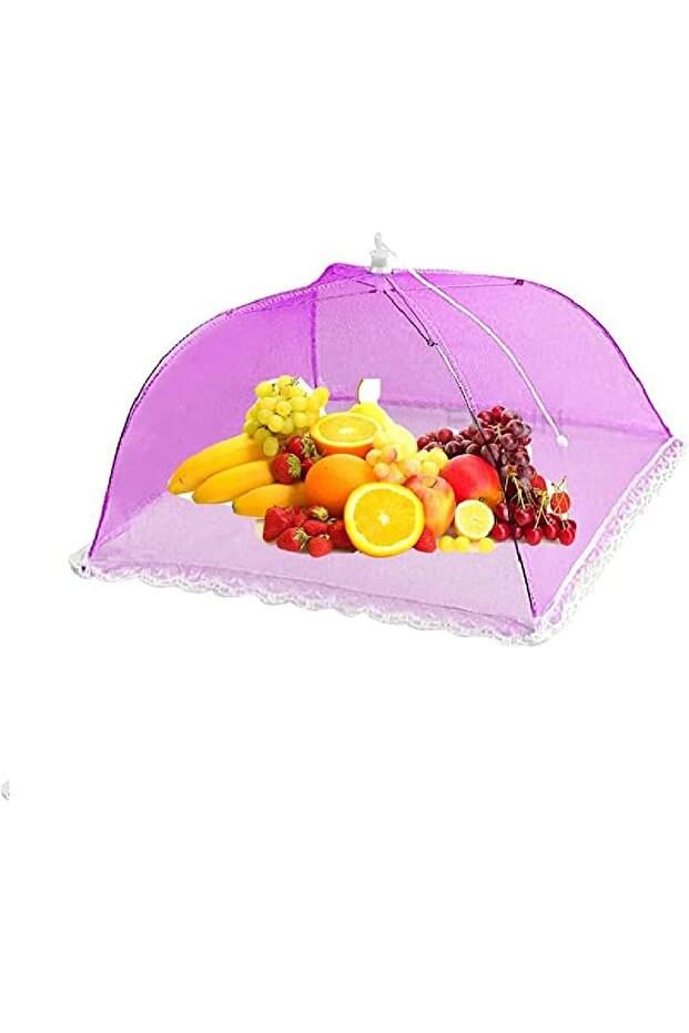 Mesh Food Cover Tent [ Large Size ] Umbrella Food Cover |Pink