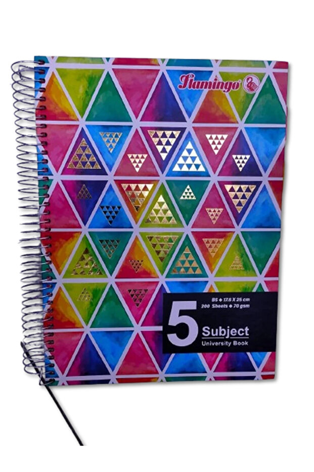 A4 Multi-Subject Wire Bound Hardcover Writing Notebook (160 Sheets)
