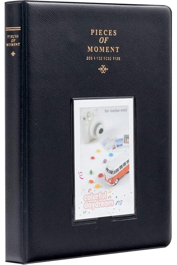 64 Pockets Photo Album for Fujifilm Instax Mini & Polaroid Cameras -Black