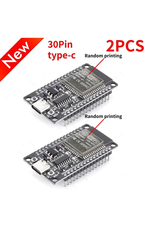 لوحة تطوير esp32 جديدة بـ 30 دبوس من النوع C، وحدة واي فاي وبلوتوث لاسلكية، استهلاك طاقة منخفض للغاية