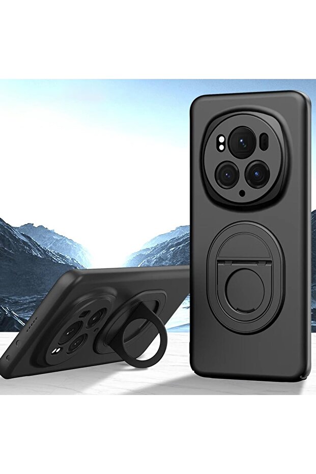 Case Compatible with Polysight 6 Pro - Compatible, Black, with Optional Ring, Camera Bump, New Generation Design - 1