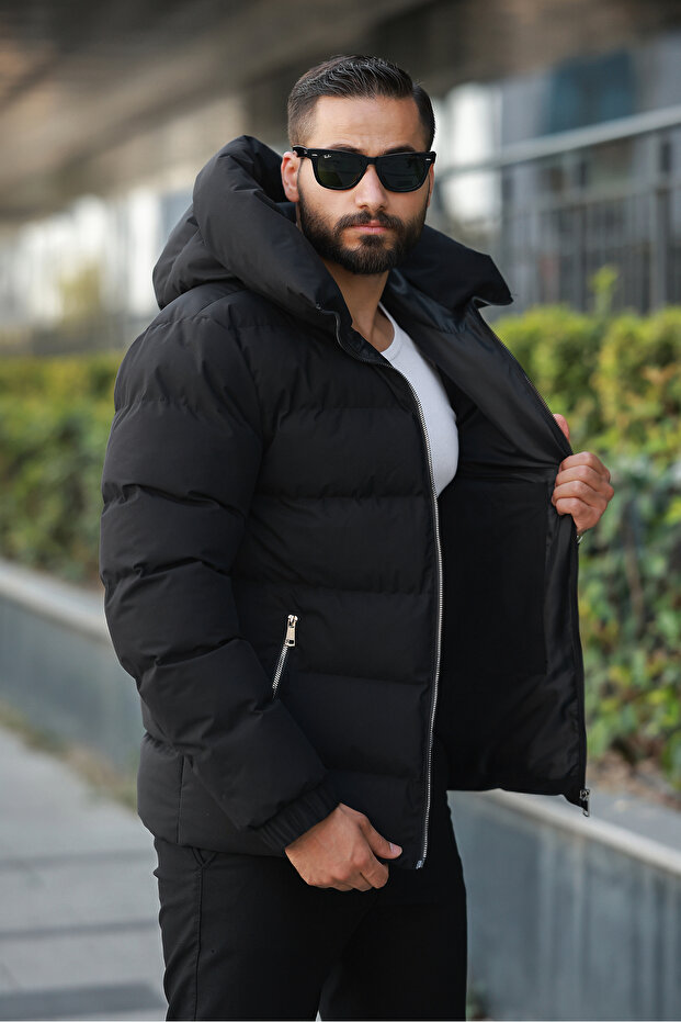 Water Wind Cold Proof Hooded down Jackets - 2