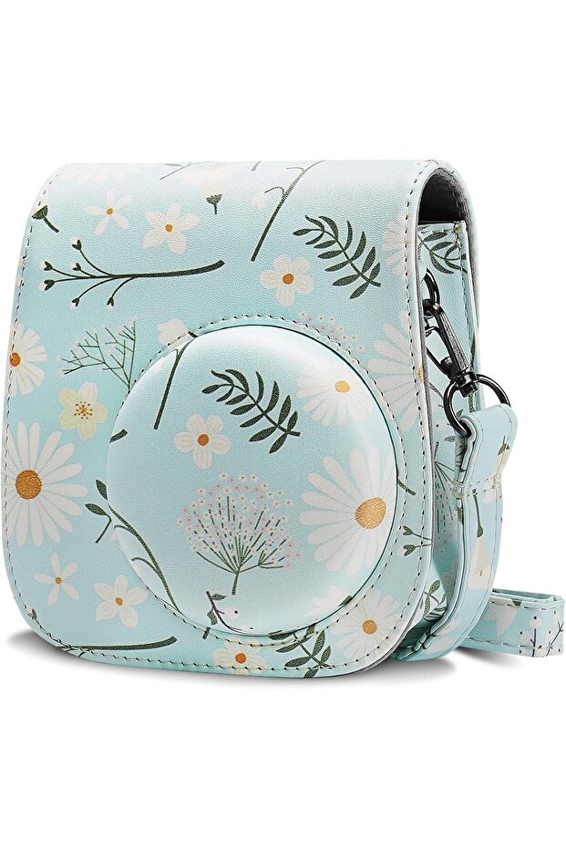 Case for Fujifilm Instax Mini 11/12 Case PU Leather Instant Camera Cover with Adjustable Str