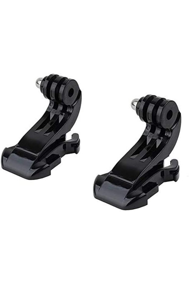 Pair Of Buckle Mount For GoPro Hero 7, Hero 6, Hero 4, Hero 5, SJCAM Action Camera Black