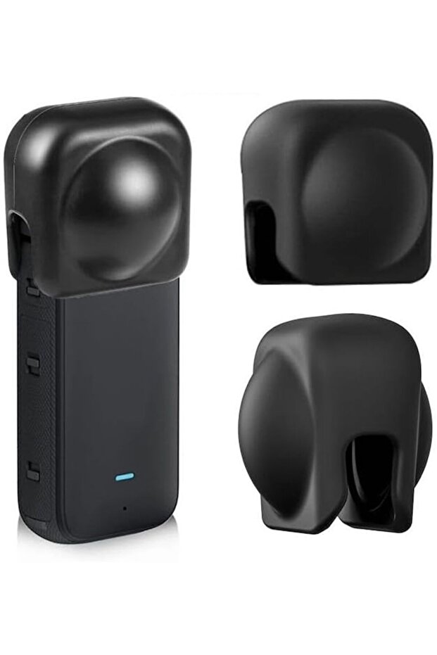 Silicone Lens Cap Guards For Insta360 X4 -Black