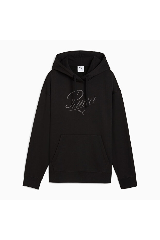 Essentials Script Kadın Siyah Sweatshirt (688072-01) - 1