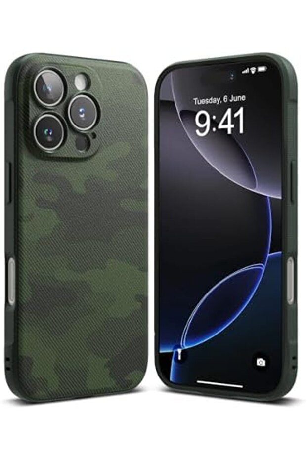 iPhone 16 Pro Case | Onyx Series | Camo Green