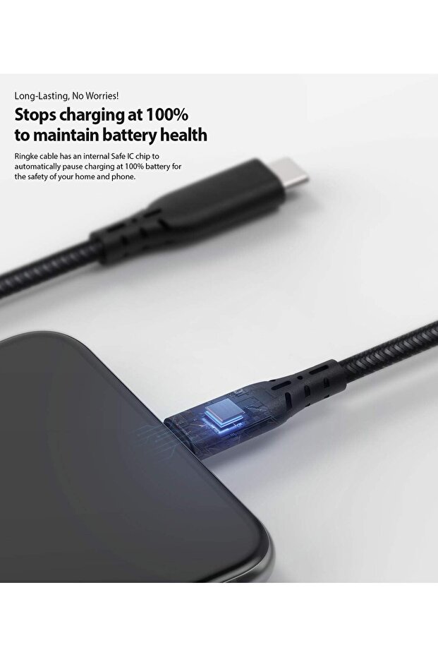 كابل من النوع C إلى Lightning (1.2 متر/4 قدم، أسود) - 7