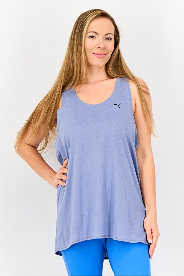 Women Sportswear Fit Sleeveless Training Tank Top, Blue